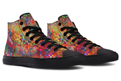 Blottered Grid High Top Shoes Hightops Electro Threads