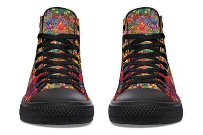 Blottered Grid High Top Shoes Hightops Electro Threads