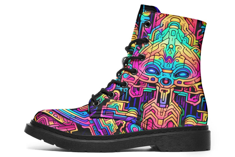 Candyface Combat Boots Boots Electro Threads 