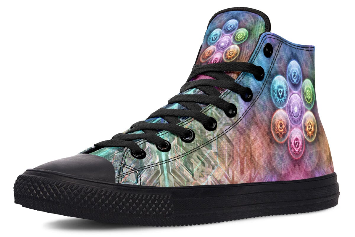 Chakra Balls High Top Shoes Hightops YWF 