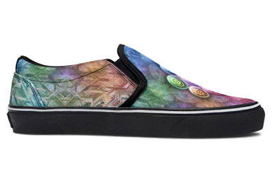 Chakra Balls Slip on Shoes Slipons YWF