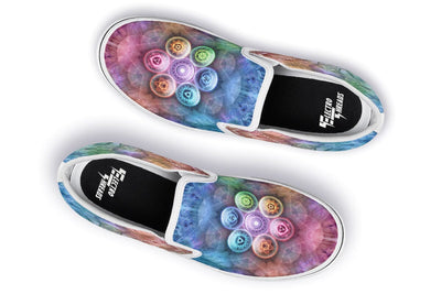 Chakra Balls Slip on Shoes Slipons YWF