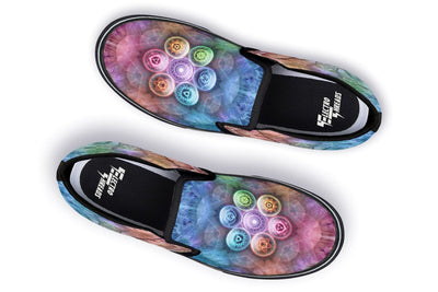 Chakra Balls Slip on Shoes Slipons YWF