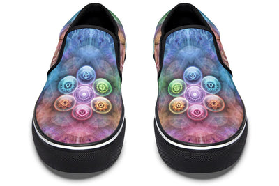 Chakra Balls Slip on Shoes Slipons YWF