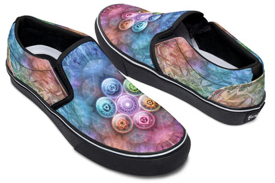 Chakra Balls Slip on Shoes Slipons YWF