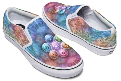 Chakra Balls Slip on Shoes Slipons YWF