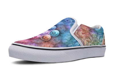 Chakra Balls Slip on Shoes Slipons YWF