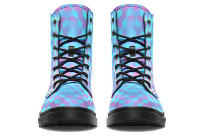 Colorful 3 D Combat Boots Boots YWF