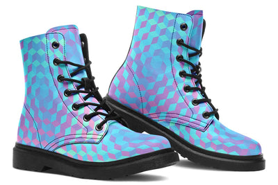 Colorful 3 D Combat Boots Boots YWF