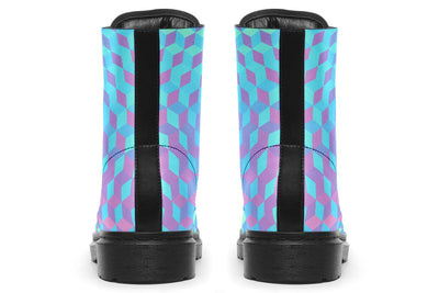 Colorful 3 D Combat Boots Boots YWF