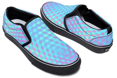 Colorful 3 D Slip on Shoes Slipons YWF