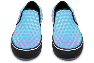 Colorful 3 D Slip on Shoes Slipons YWF