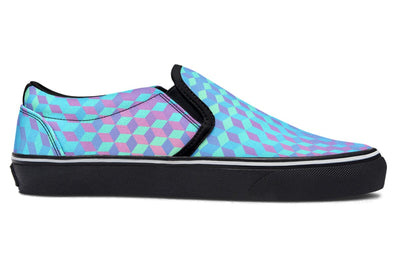 Colorful 3 D Slip on Shoes Slipons YWF