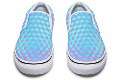 Colorful 3 D Slip on Shoes Slipons YWF