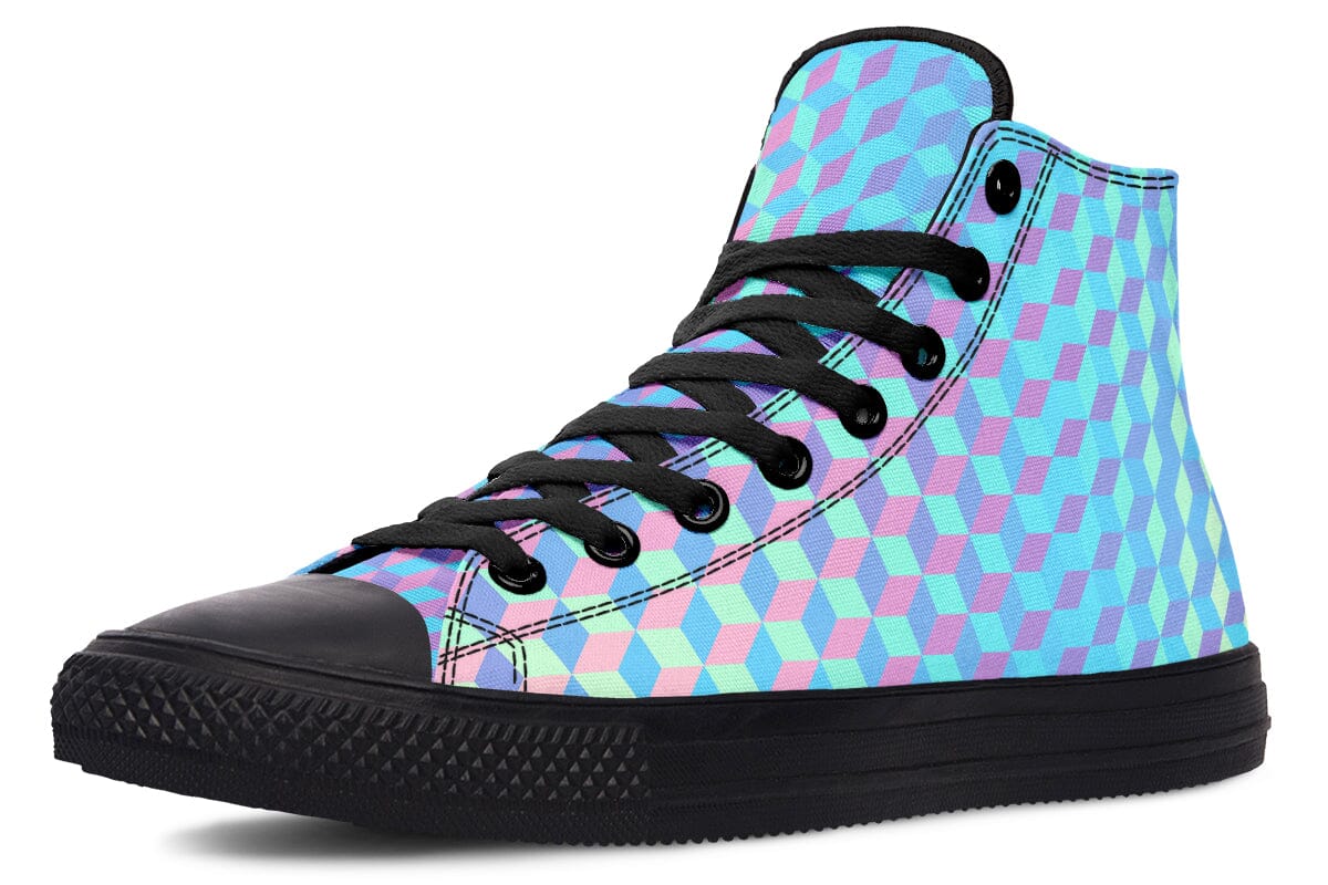 Colorful 3D High Top Shoes Hightops YWF 