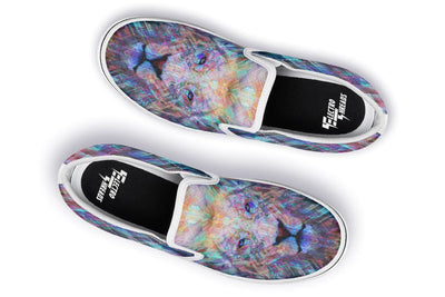 Crystal Lion Slip on Shoes Slipons YWF