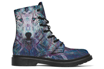 Crystal Wolf Combat Boots Boots YWF