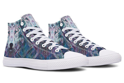 Crystal Wolf High Top Shoes Hightops YWF