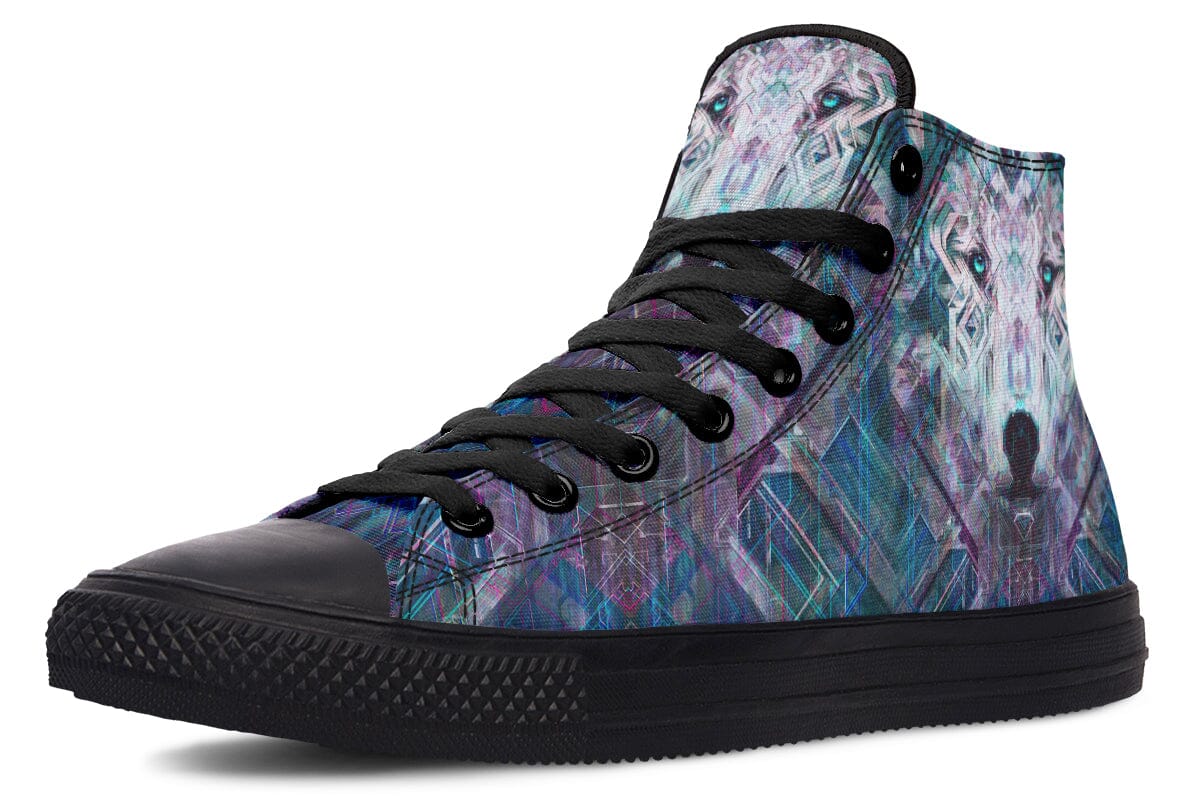 Crystal Wolf High Top Shoes Hightops YWF 