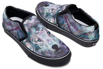 Crystal Wolf Slip on Shoes Slipons YWF