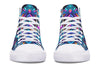 Cyan Convergence High Top Shoes Hightops Electro Threads