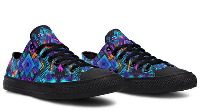 Cyan Convergence Low Top Shoes Lowtops Electro Threads