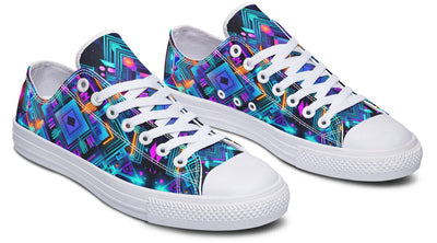 Cyan Convergence Low Top Shoes Lowtops Electro Threads