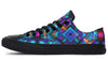 Cyan Convergence Low Top Shoes Lowtops Electro Threads Women's Lowtops Black Sole US 5 / EU35.5