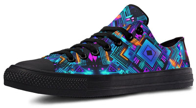 Cyan Convergence Low Top Shoes Lowtops Electro Threads