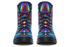 Cyan Lines Combat Boots Boots Electro Threads