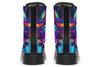 Cyan Lines Combat Boots Boots Electro Threads