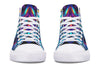 Cyan Lines High Top Shoes Hightops Electro Threads