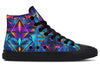 Cyan Lines High Top Shoes Hightops Electro Threads