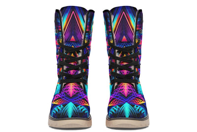 Cyan Lines Moon Boots Polarboots Electro Threads