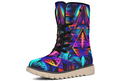 Cyan Lines Moon Boots Polarboots Electro Threads