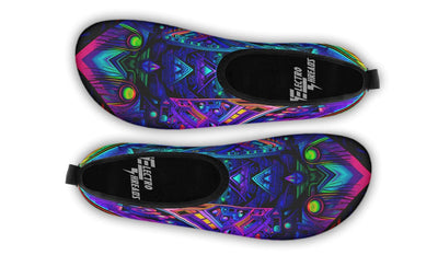 Cyber Cyan Barefoot Shoes Aquabarefootshoes Electro Threads