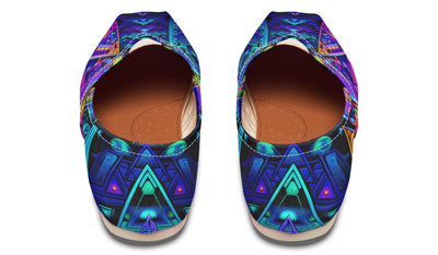 Cyber Cyan Casual Slip on Shoes Casualshoes Electro Threads