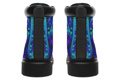 Cyber Cyan Classic Vibe Boots Classicboots Electro Threads