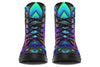 Cyber Cyan Combat Boots Boots Electro Threads