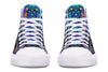 Cyber Cyan High Top Shoes Hightops Electro Threads