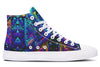 Cyber Cyan High Top Shoes Hightops Electro Threads