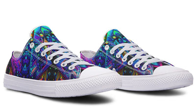 Cyber Cyan Low Top Shoes Lowtops Electro Threads