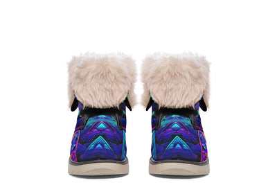 Cyber Cyan Moon Boots Polarboots Electro Threads