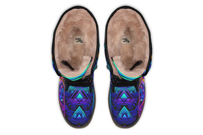 Cyber Cyan Moon Boots Polarboots Electro Threads