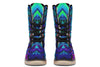 Cyber Cyan Moon Boots Polarboots Electro Threads