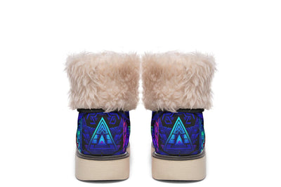 Cyber Cyan Moon Boots Polarboots Electro Threads