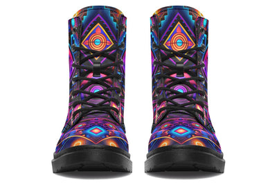 Cyber Grids Combat Boots Boots Electro Threads