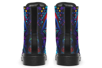 Cyber Lights Combat Boots Boots Electro Threads