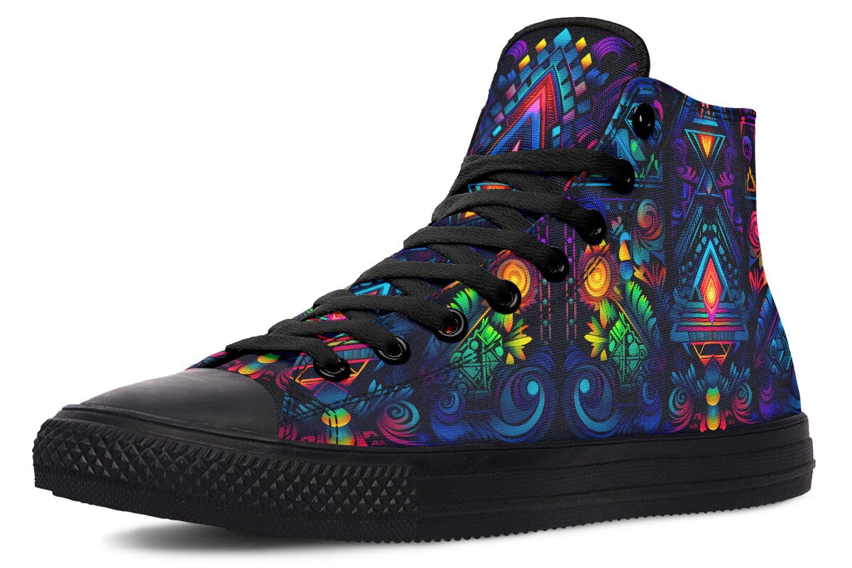 Cyber Lights High Top Shoes Hightops Electro Threads 