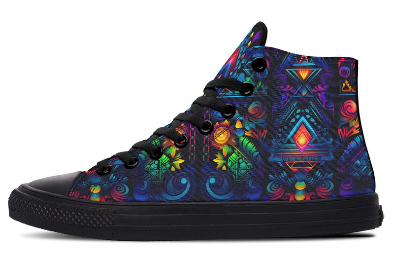 Cyber Lights High Top Shoes Hightops Electro Threads 